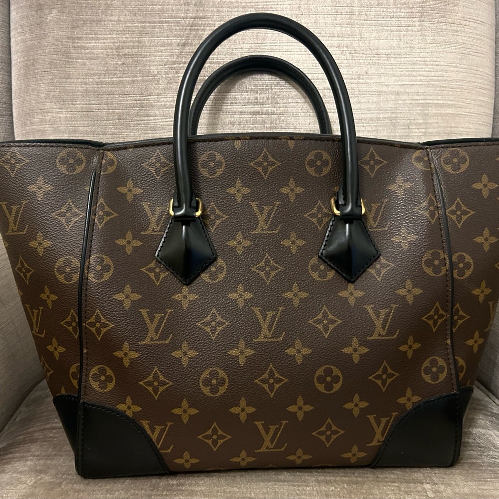 Louis Vuitton Brown and Black Monogram Handbag